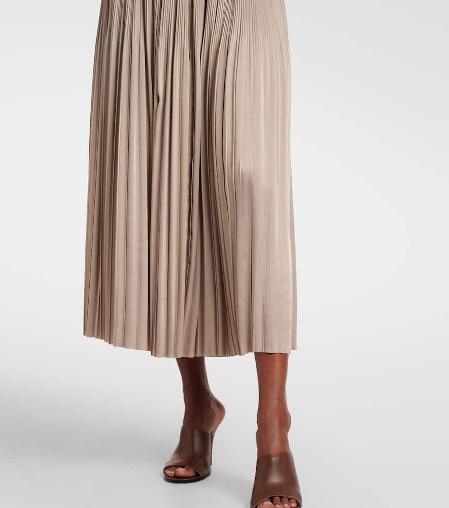 Rabat plissé midi skirt