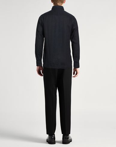 Man Shirt Midnight blue Size L Linen