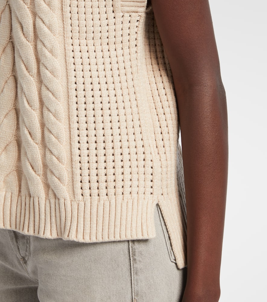 Pixie cable-knit sweater vest