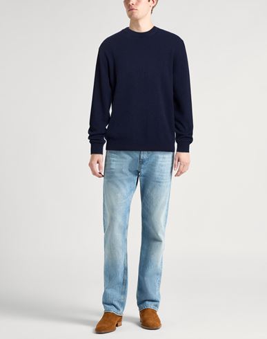 Man Sweater Midnight blue Size L Wool, Cashmere