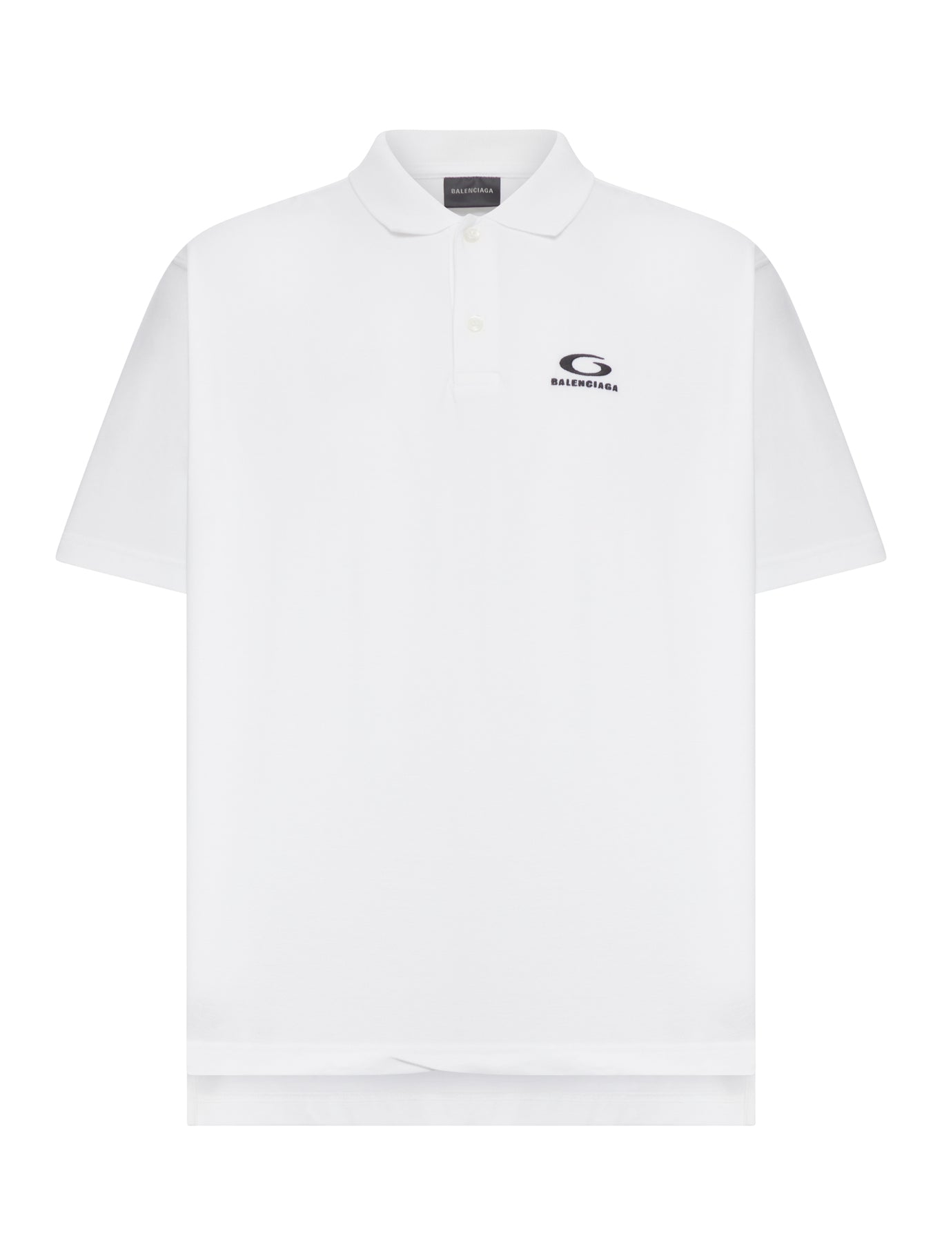 COTTON PIQUE POLO SHIRT WITH SPORT ICON LOGO - Balenciaga - Man