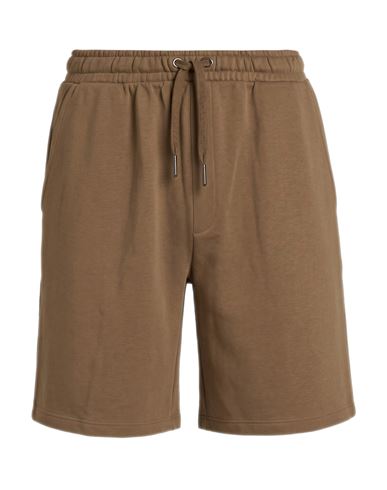 Man Shorts & Bermuda Shorts Brown Size XL Cotton