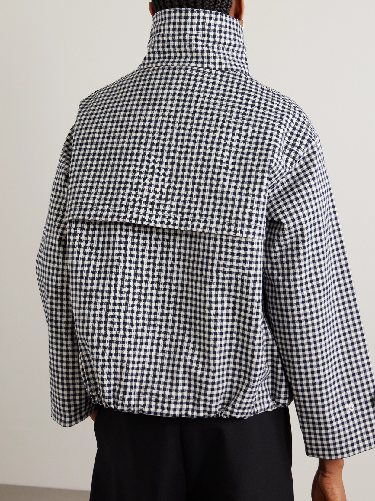 Bronwyn Gingham Twill Jacket - Blue