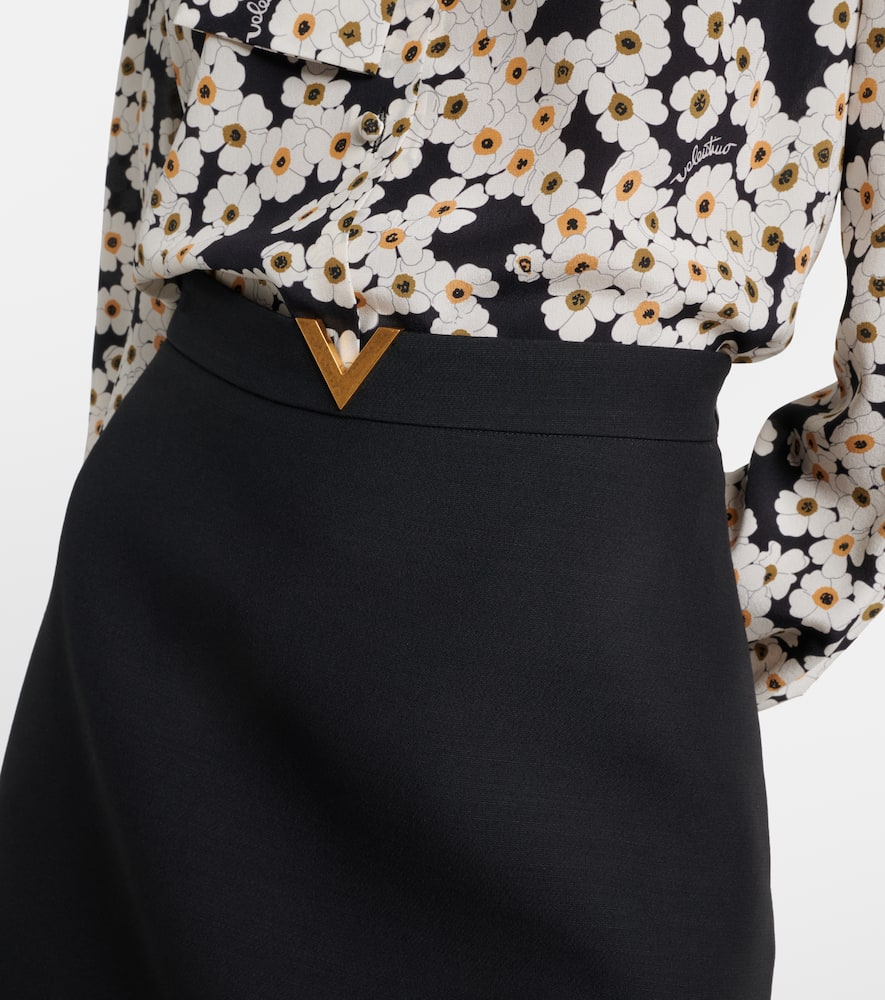 Crepe Couture VGold miniskirt