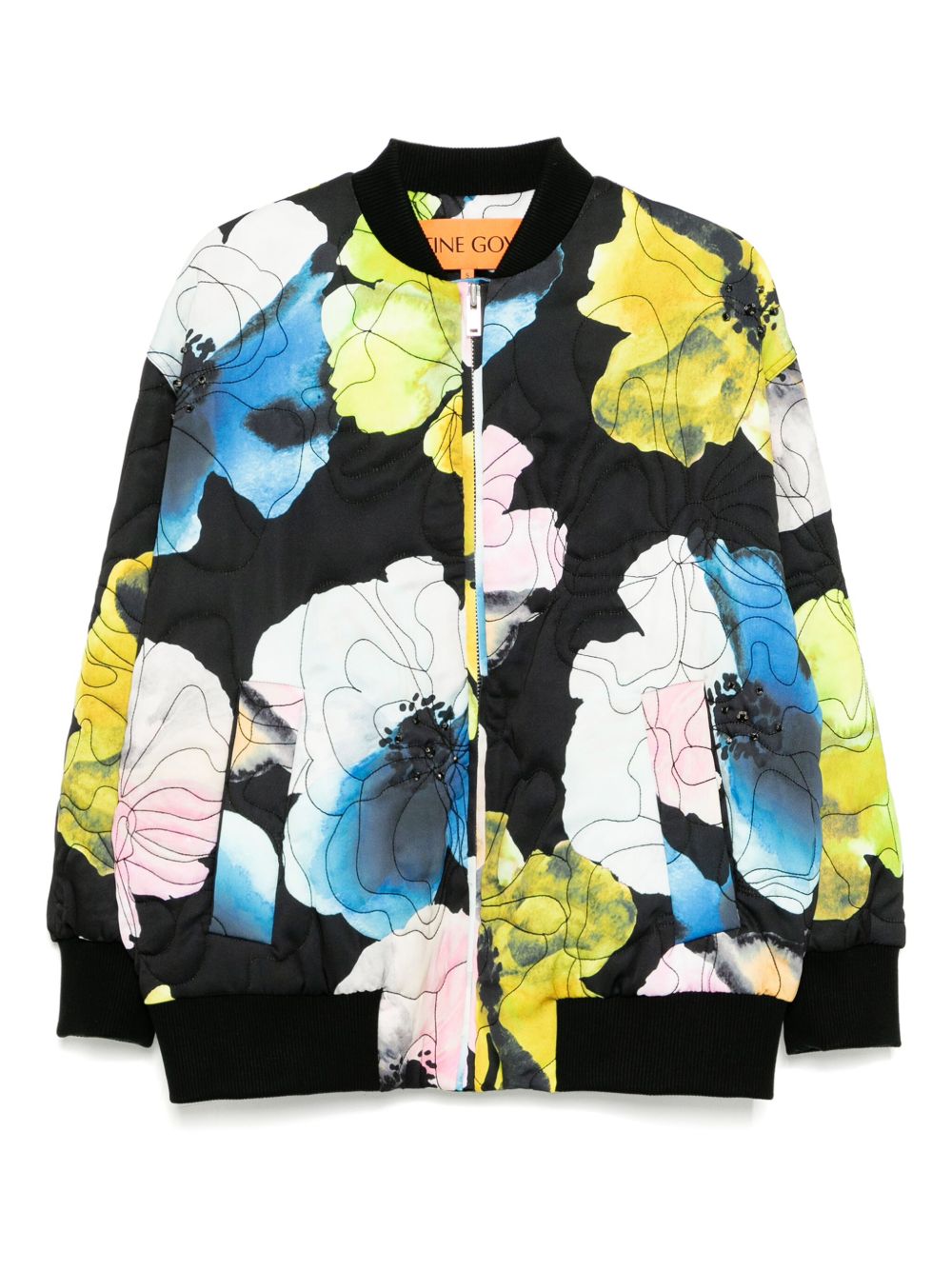 Stine Goya Bloom bomber jacket - Blue