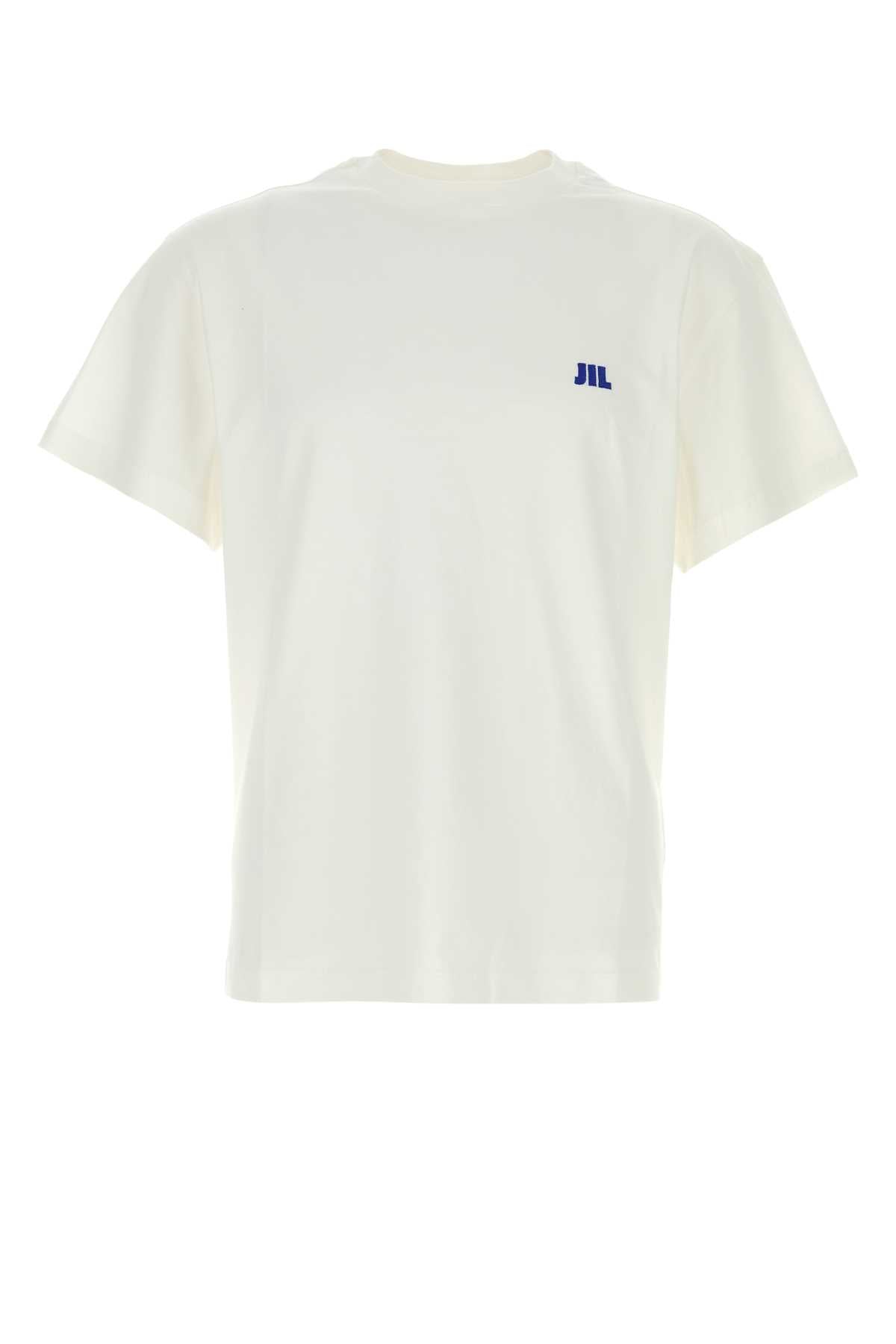 Logo-Embroidered Cotton T-Shirt — White