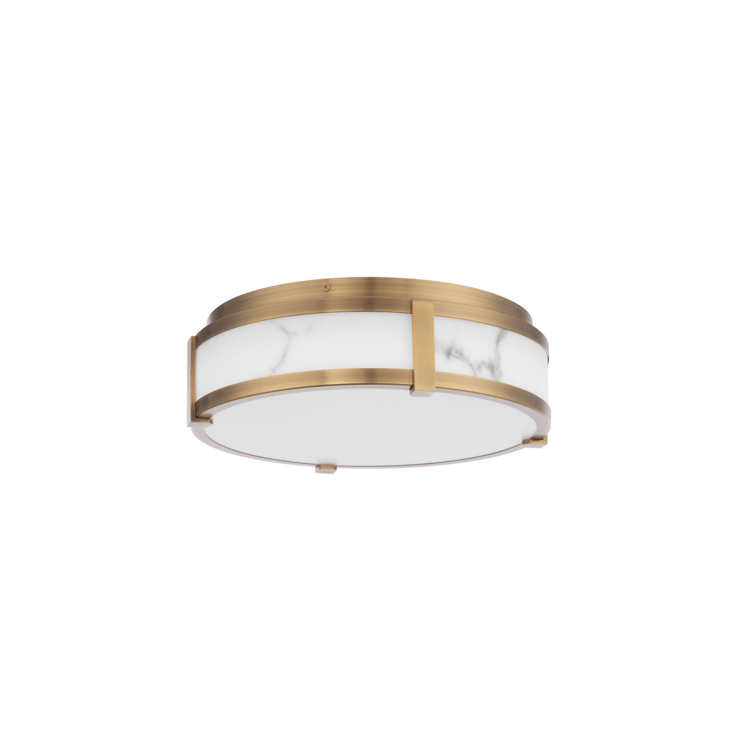 Aged Brass LED Flush Mount from the Constantine Collection