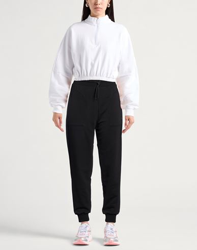 Woman Pants Black Size M Cotton, Polyester