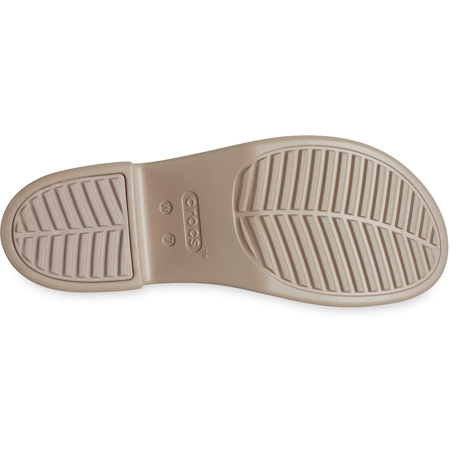 Crocs Brooklyn Slide Heel Women's Taupe Hee