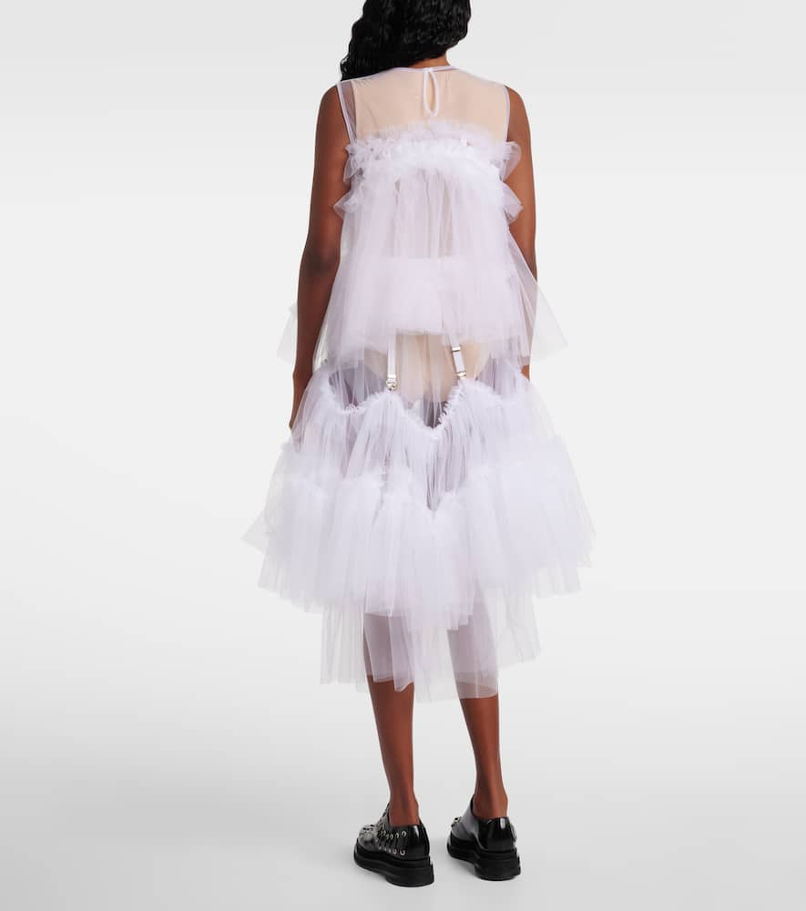Ruffled tulle top