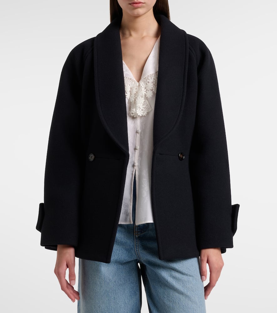 Chloé Peplum wool-blend coat