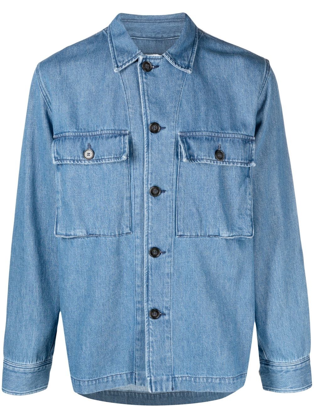 Officine Generale long sleeve denim shirt - Blue