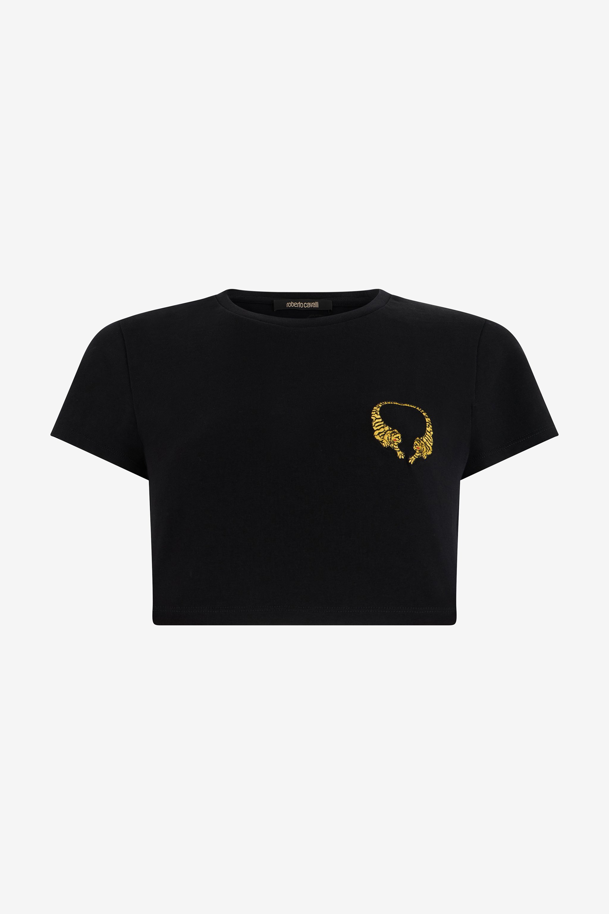 Cotton Crop Top With Tigers - Female T