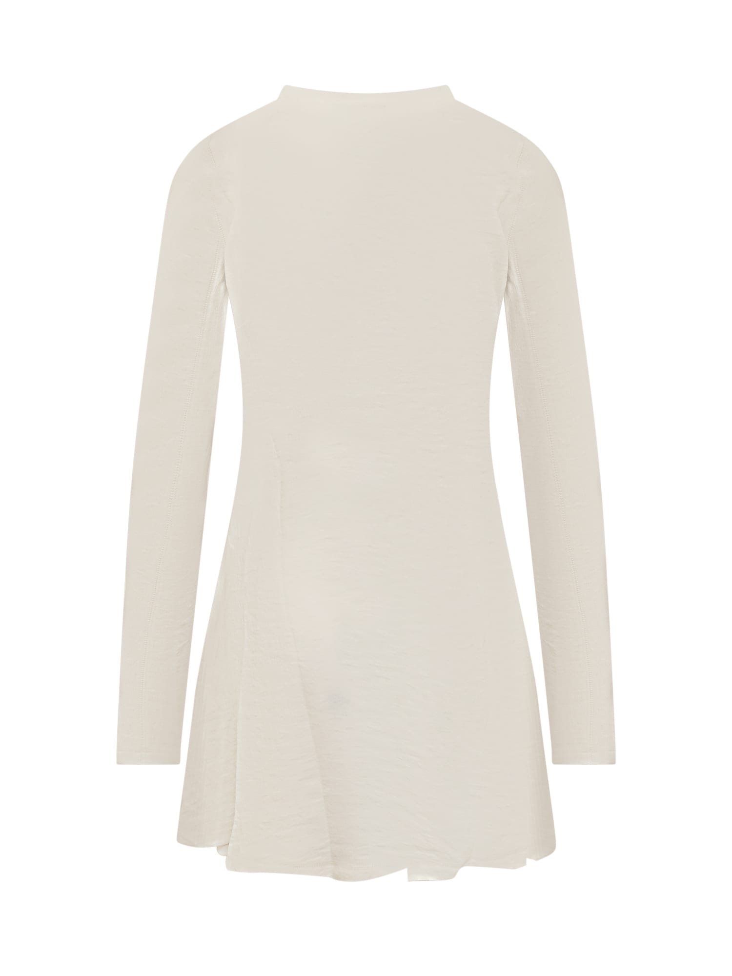 Padlock-detail belted wrap dress - White