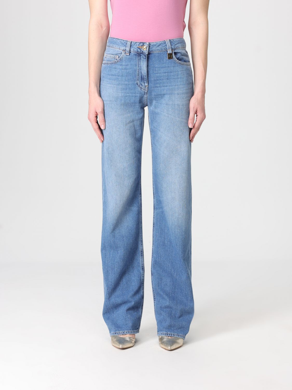 Jeans Woman color Gnawed Blue