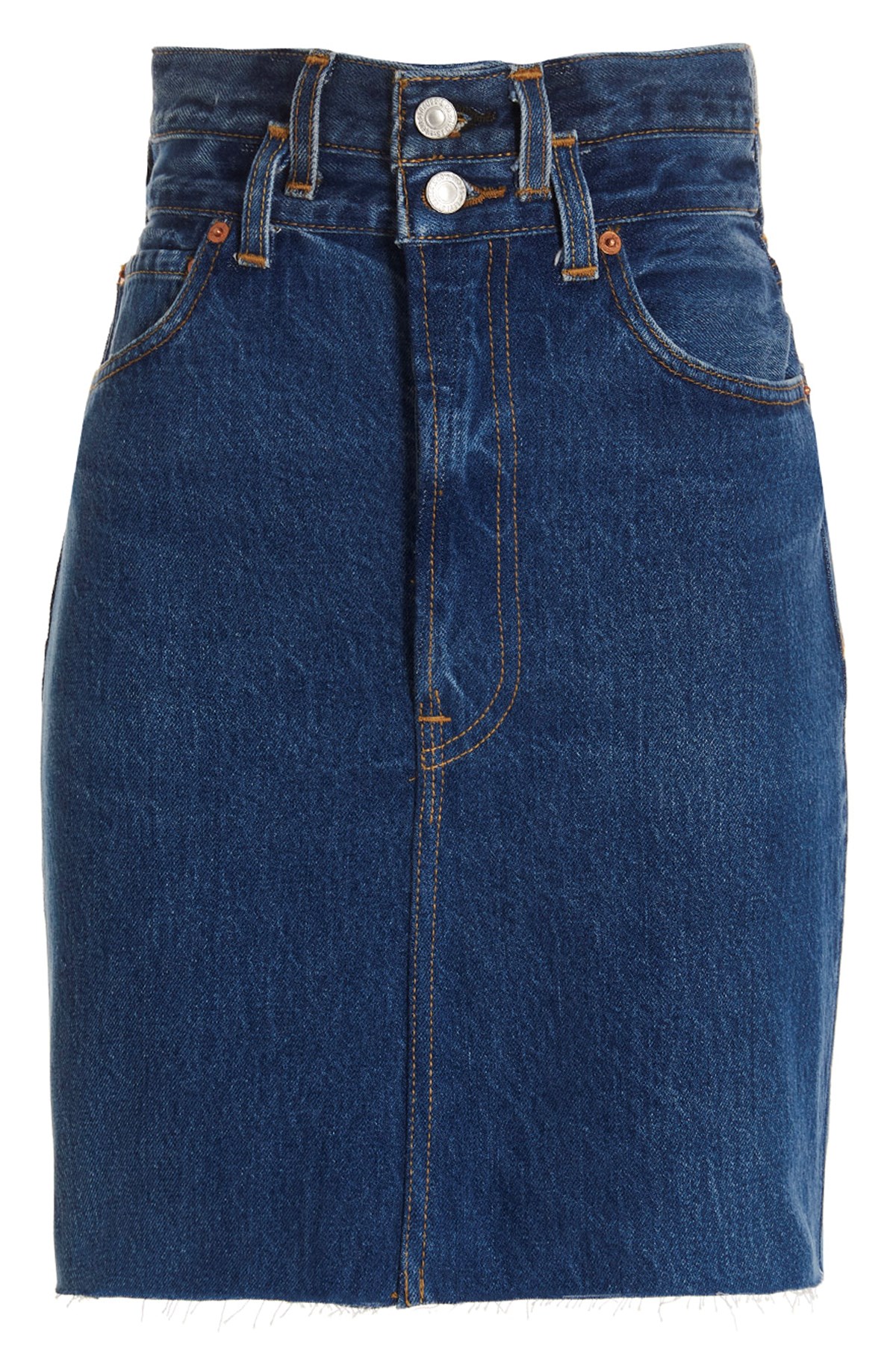 'Double Waisted Pencil' Re Done X Levi's Skirt