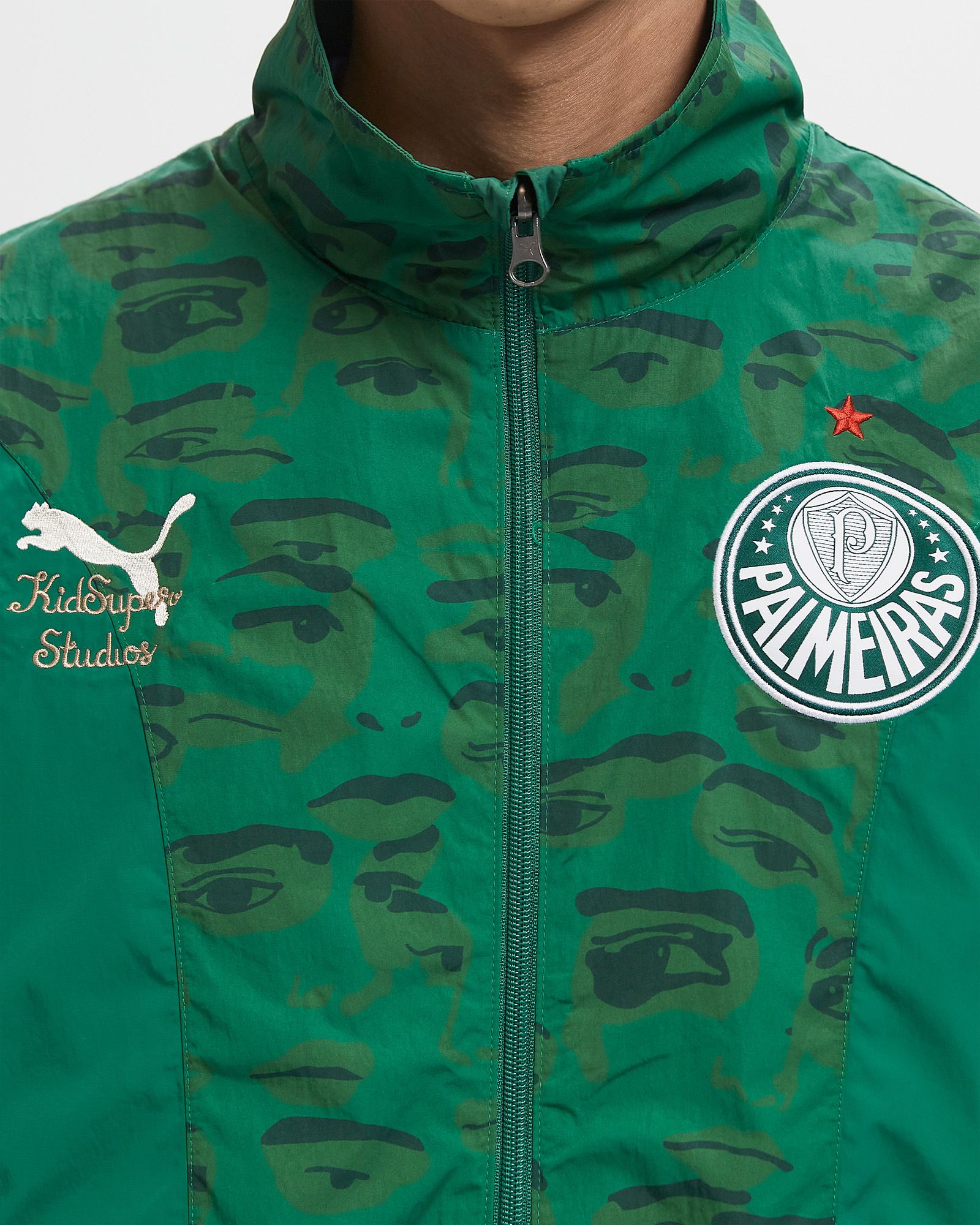 X KIDSUPER Palmeiras Reversible Jacket red male Track Jackets now available at BSTN