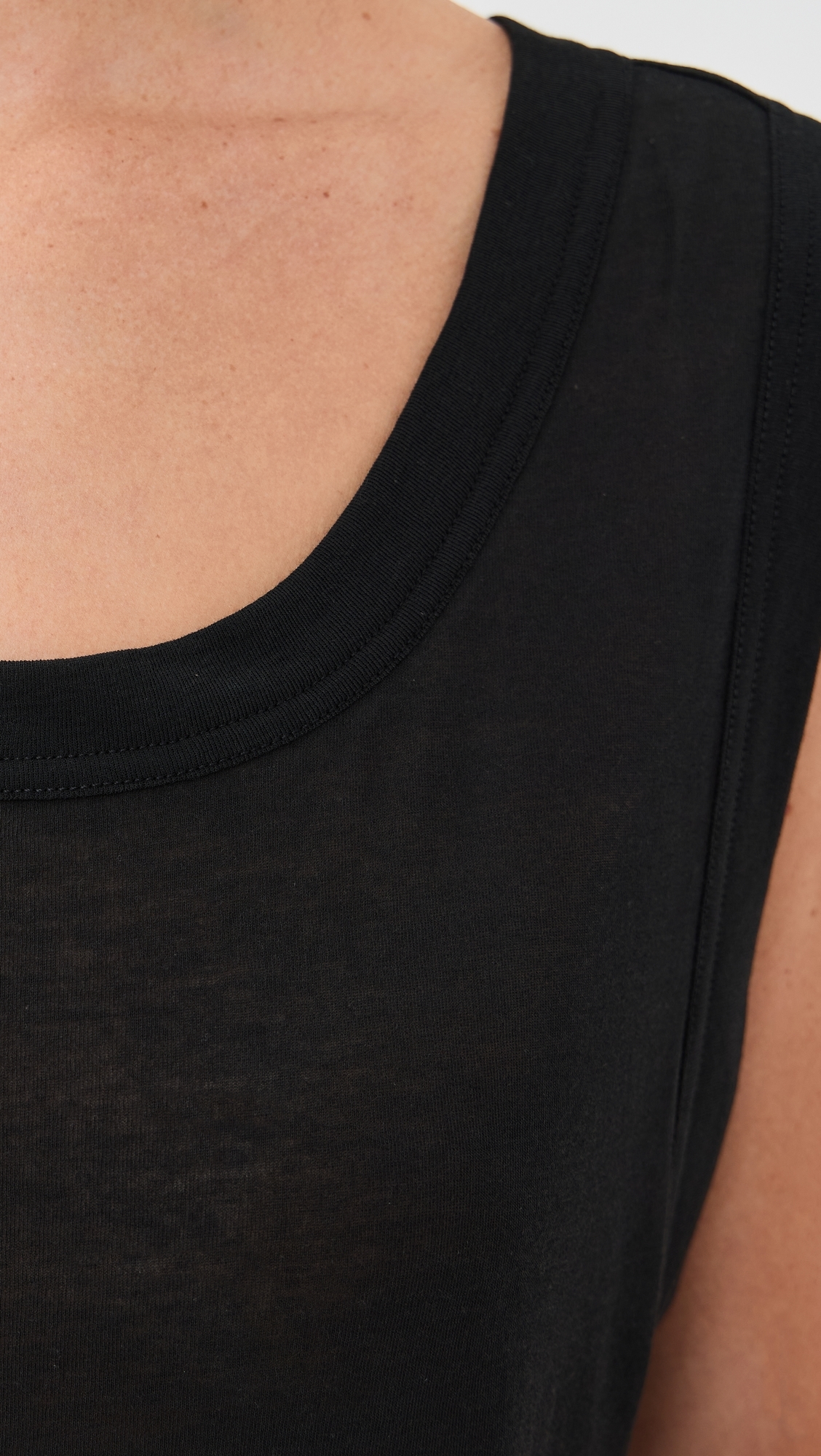 Jersey Tank Top Black
