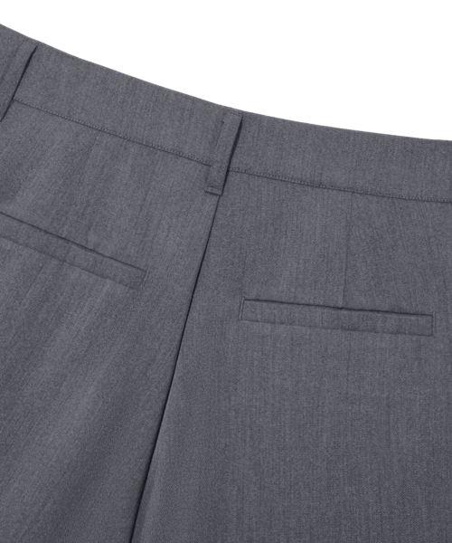 Front V-Tuck Wide Slacks