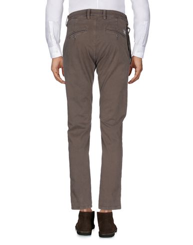 Man Pants Dark brown Size 28 Cotton, Elastane