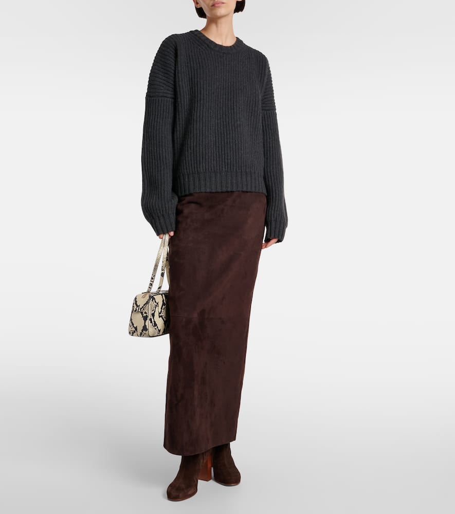Manuela ribbed-knit cashmere sweater