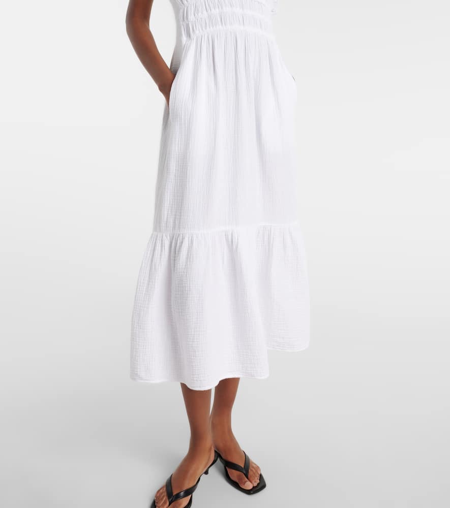 Rivelle cotton gauze midi dress