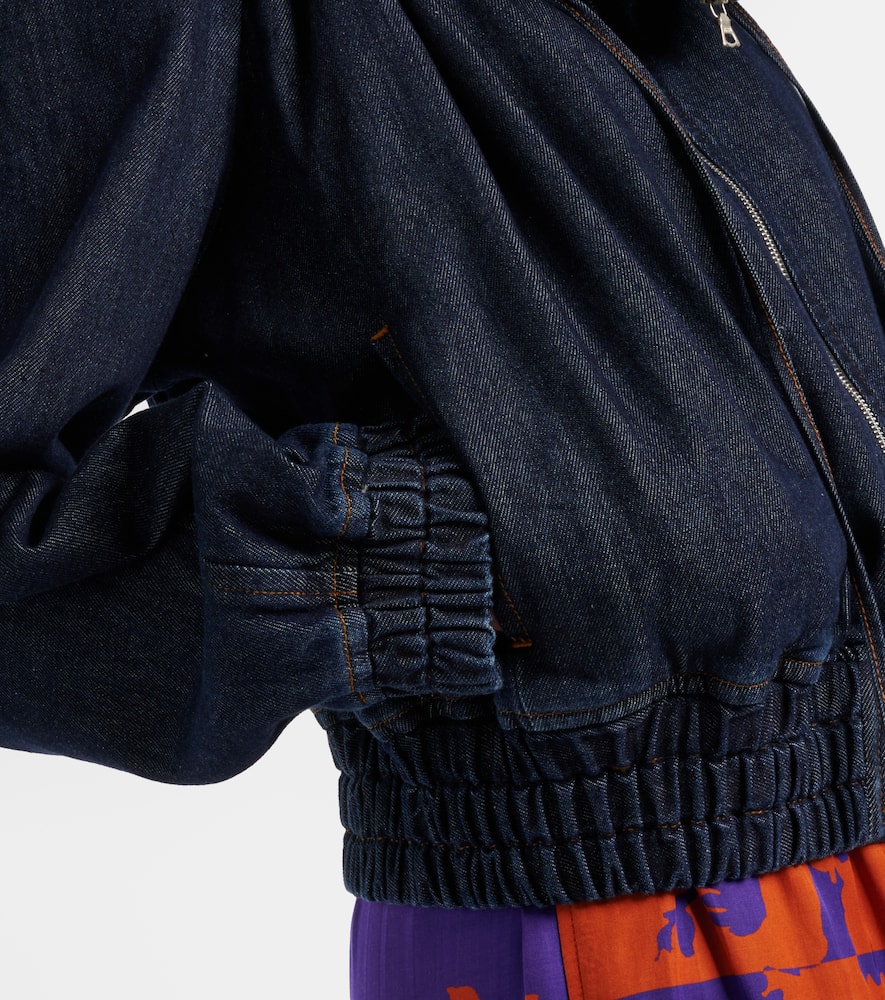 Denim bomber jacket