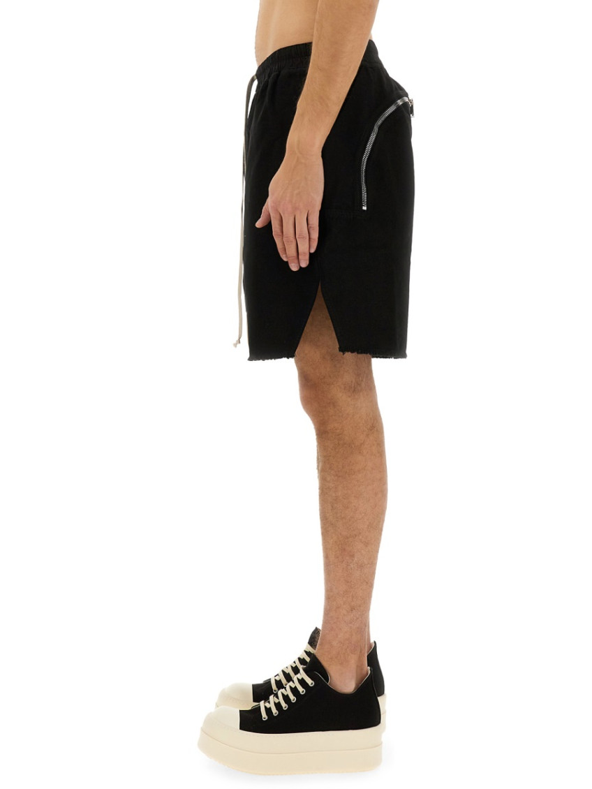 Black Solid Shorts