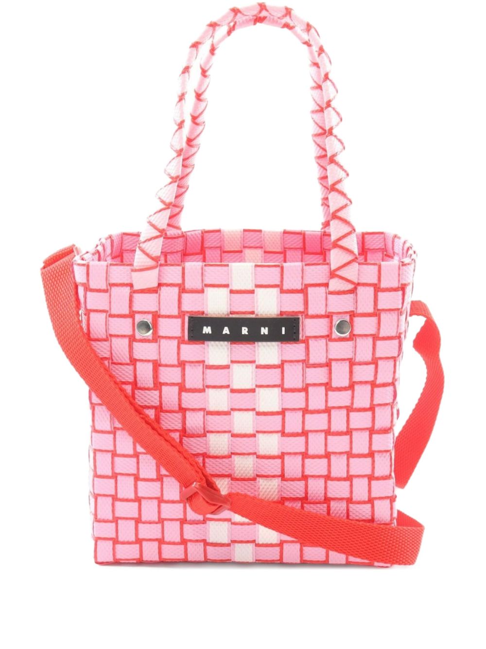 20's woven tote bag - Pink
