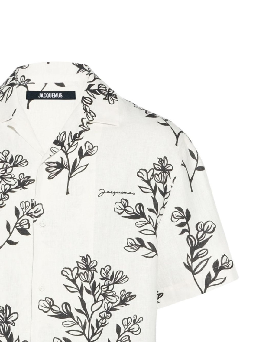 La Chemise Jean floral-print shirt - White