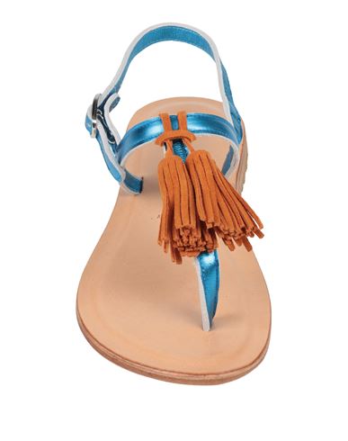 Woman Thong sandal Azure Size 6 Leather
