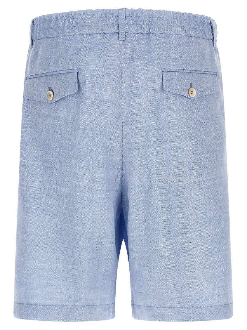 Light Blue Chevron Shorts