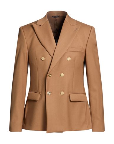 Man Blazer Brown Size 40 Polyester, Viscose, Elastane