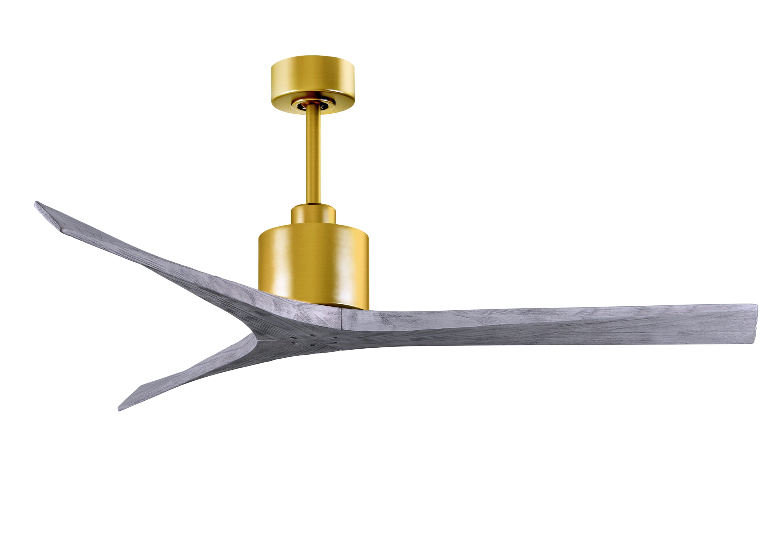Mollywood 6-Speed Ceiling Fan in Brushed Brass with Barnwood Tone blade