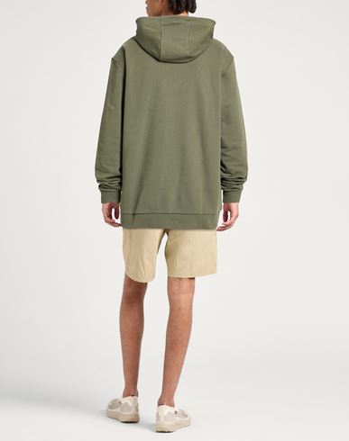 Man Sweatshirt Military green Size 4XL Cotton