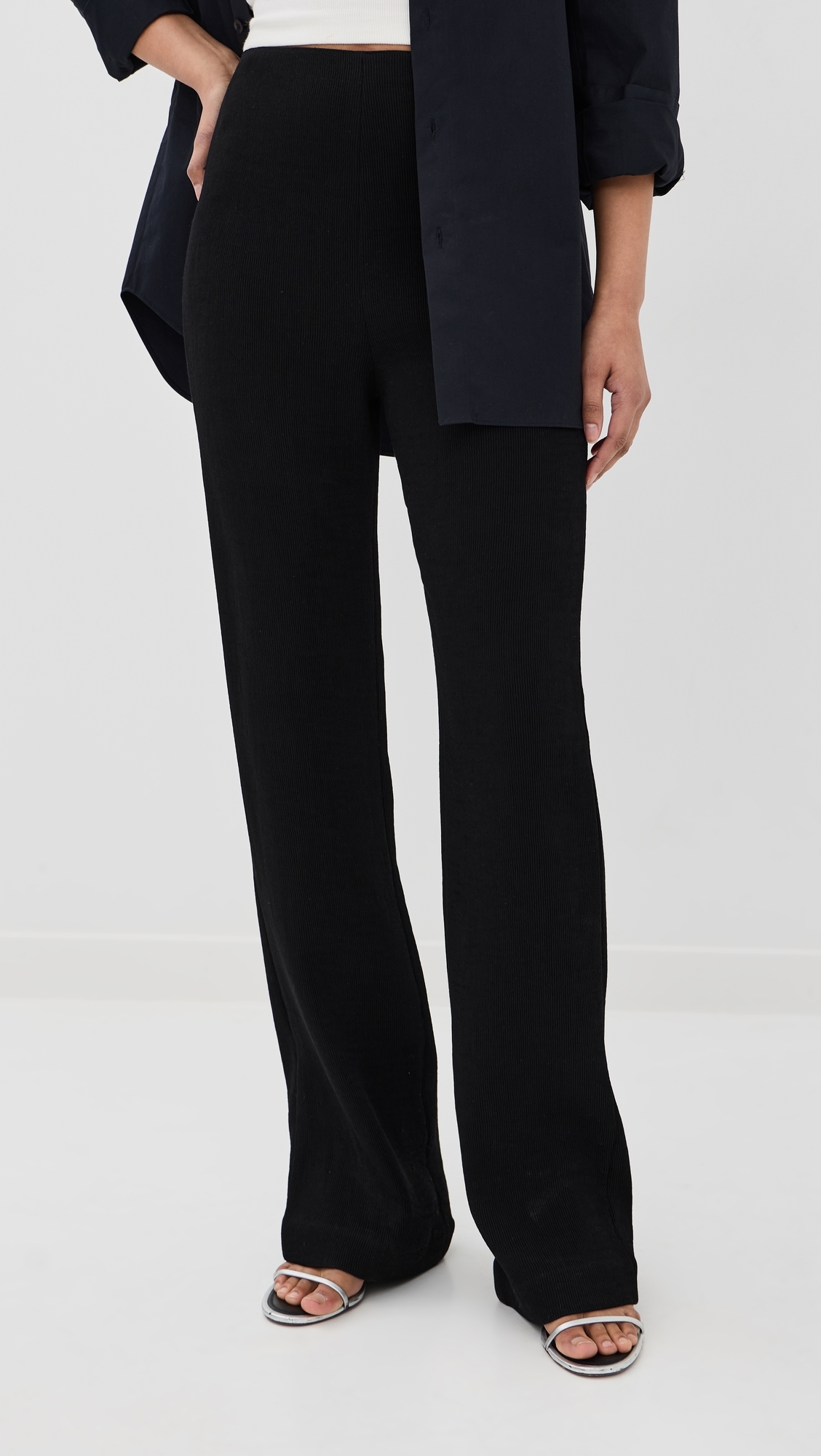 Viscose Plisse Corbit Pants Black