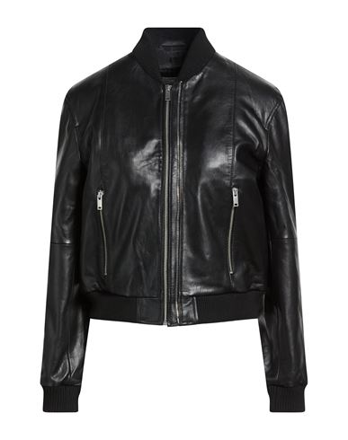 Woman Jacket Black Size XL Sheepskin