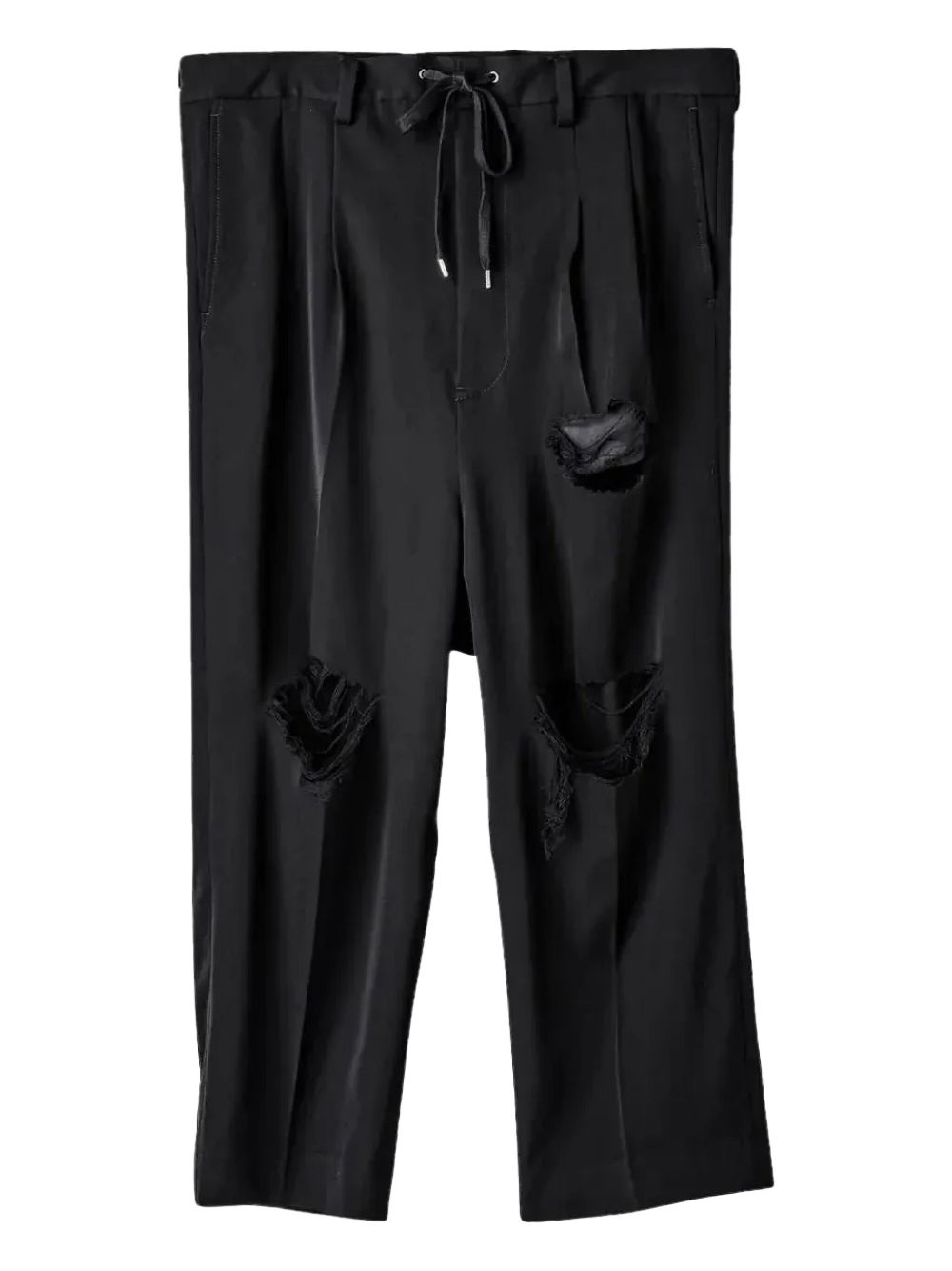 Takahiromiyashita The Soloist two-tuck "Black" trousers