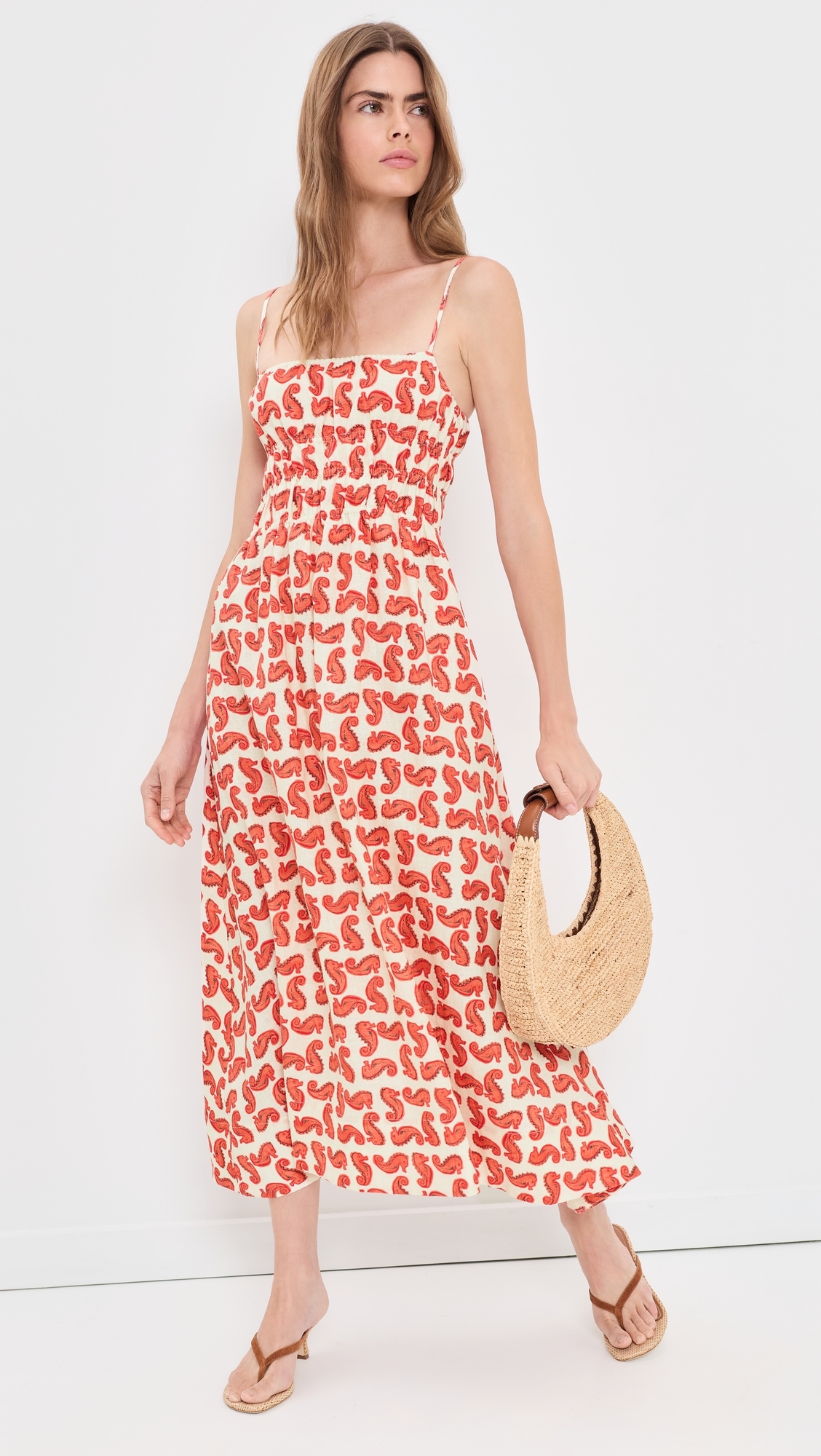 Ayla Linen Dress Seahorse Cream