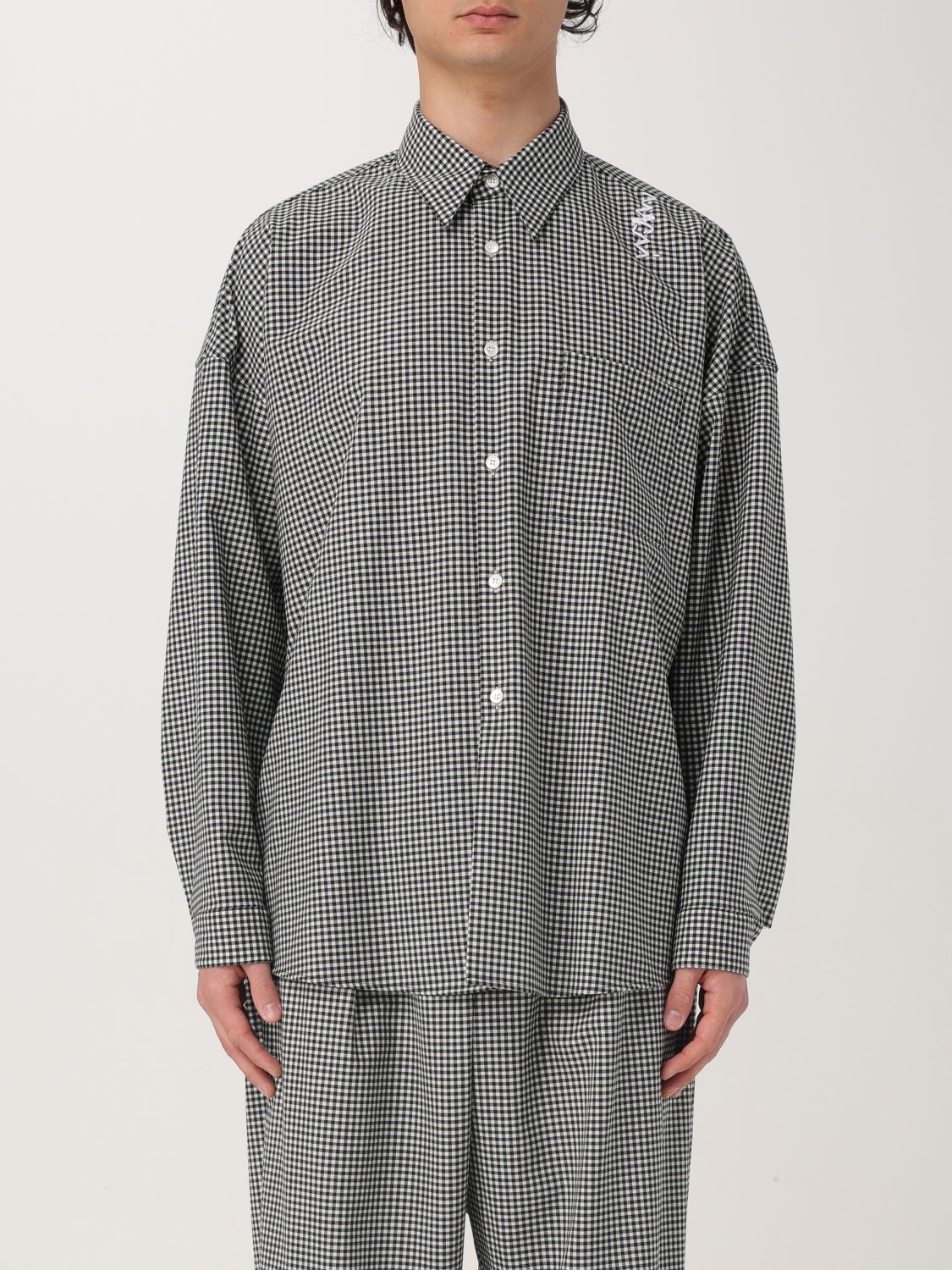Check pattern shirt - Black