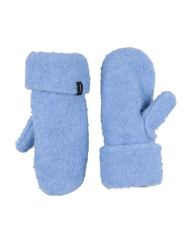 Woman Gloves Light blue Size XS/S Wool, Polyester