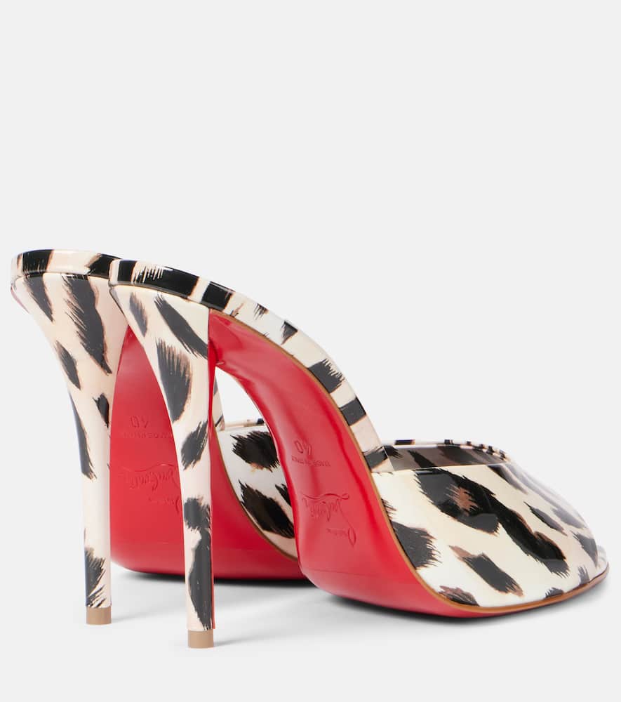 Christian Louboutin Miss Z 100 patent leather mules