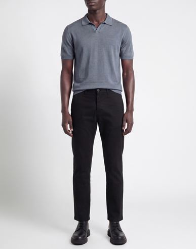 Man Pants Black Size 30 Cotton, Elastane