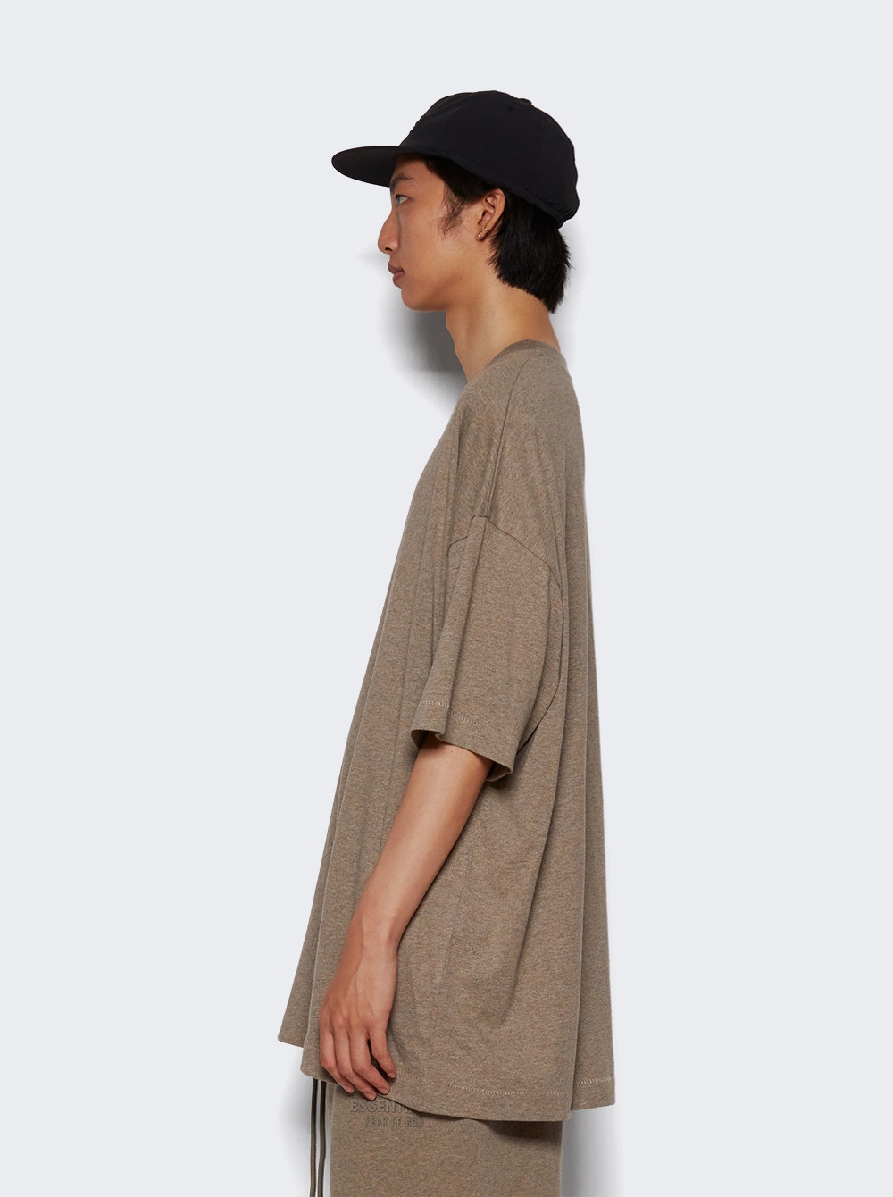 Logo-appliqué cotton T-shirt - Grey