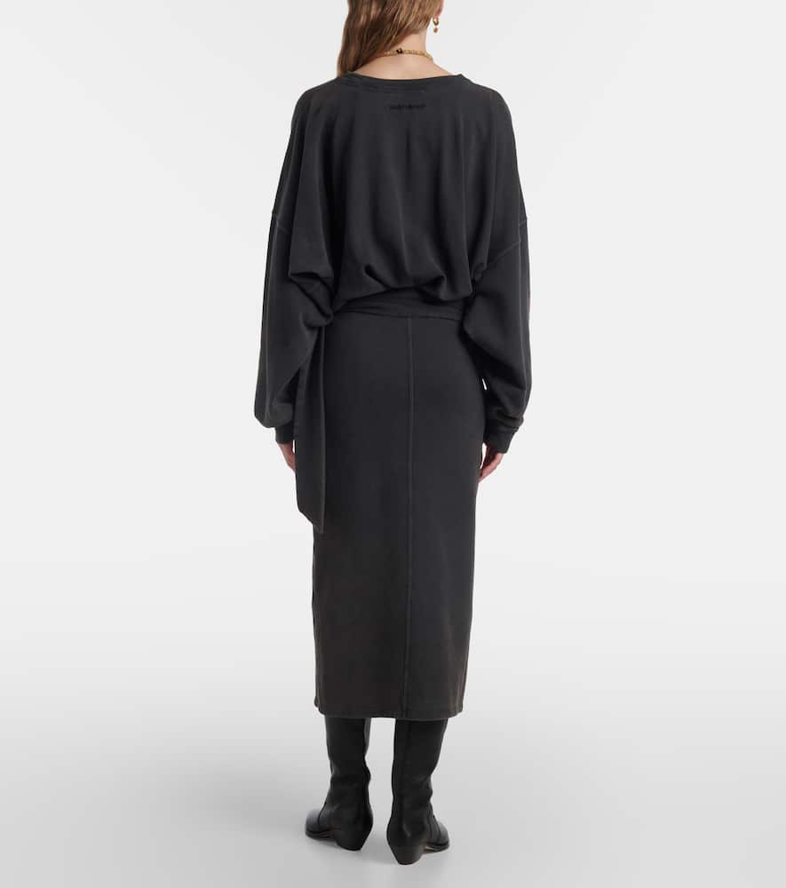 Sandrina cotton jersey sweatshirt dress