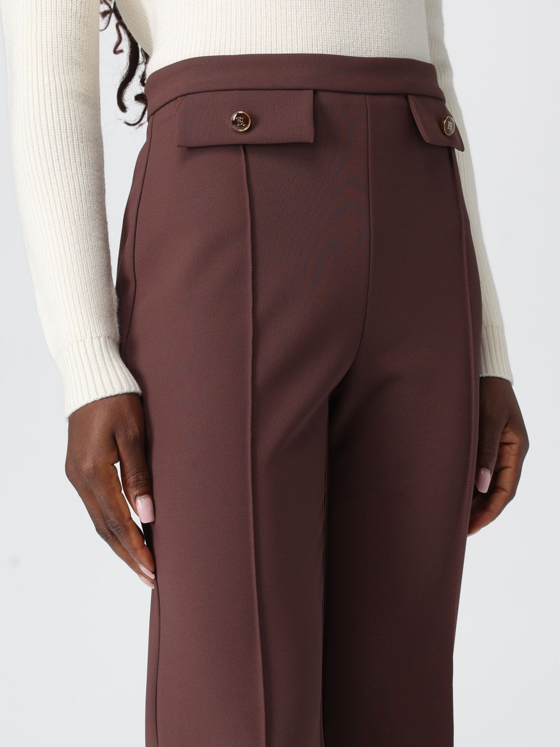 Pants Woman color Brown