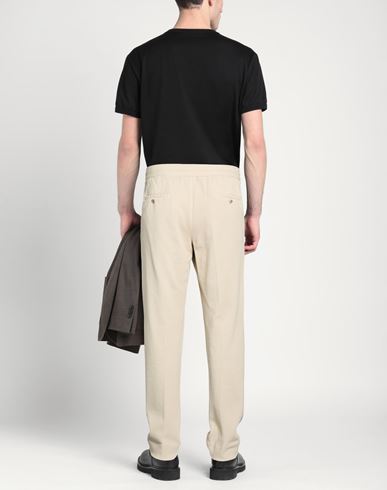 Man Pants Beige Size 38 Cotton, Nylon