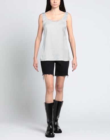 Woman Top White Size 10 Viscose, Elastane