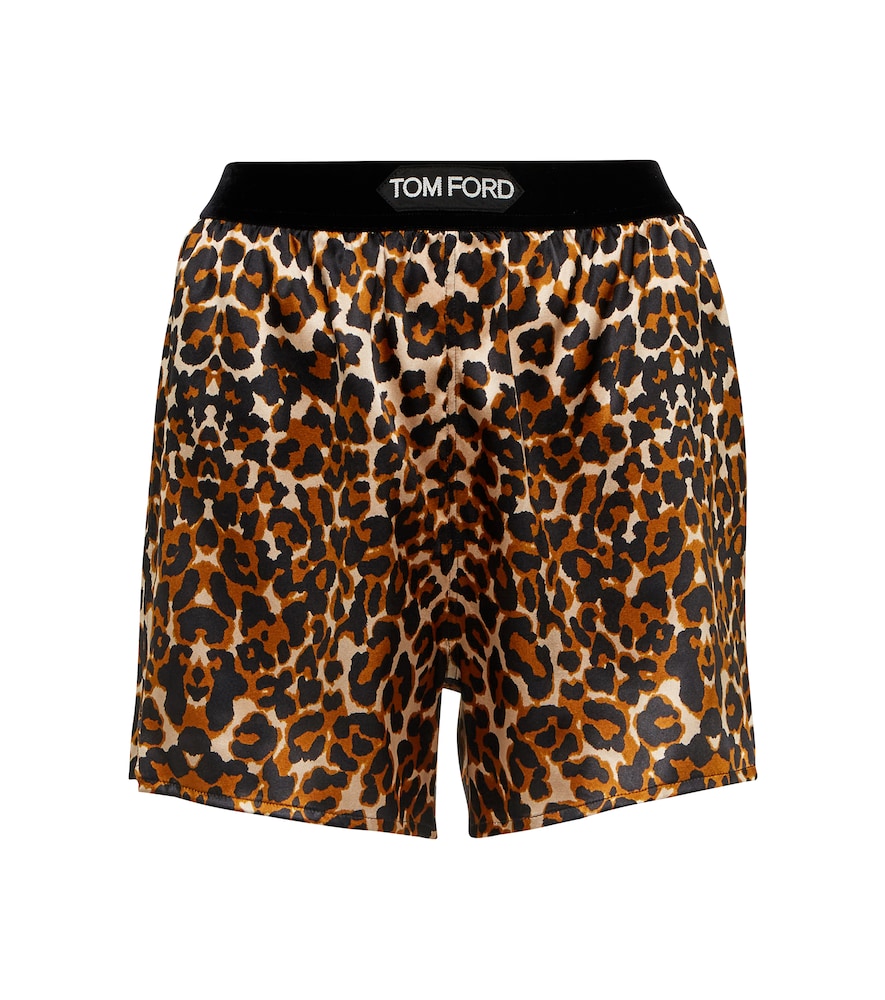 Leopard-print shorts