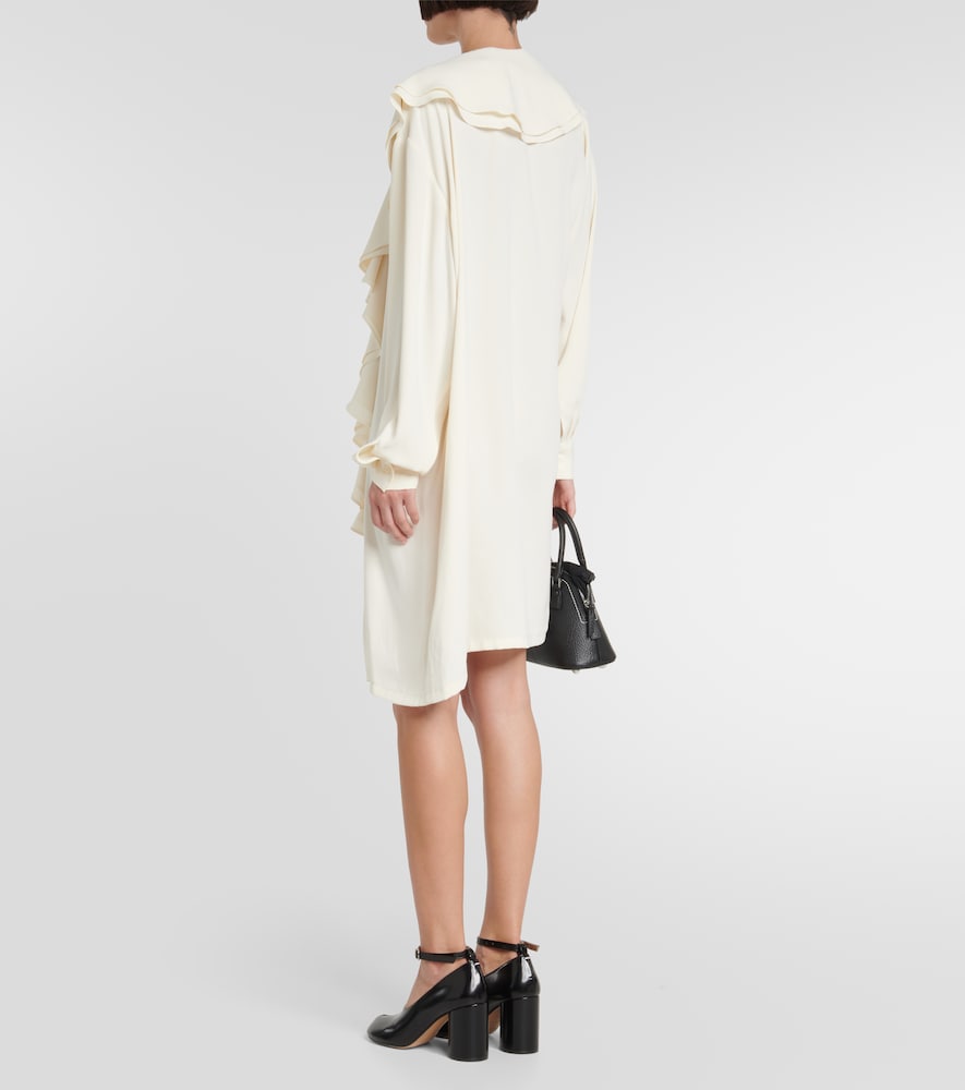 Ruffle-trimmed midi dress